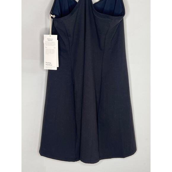 Vouri One Shot Performance Stretch Knit Mini Tennis Dress Black Women's L NWT - Picture 14 of 14